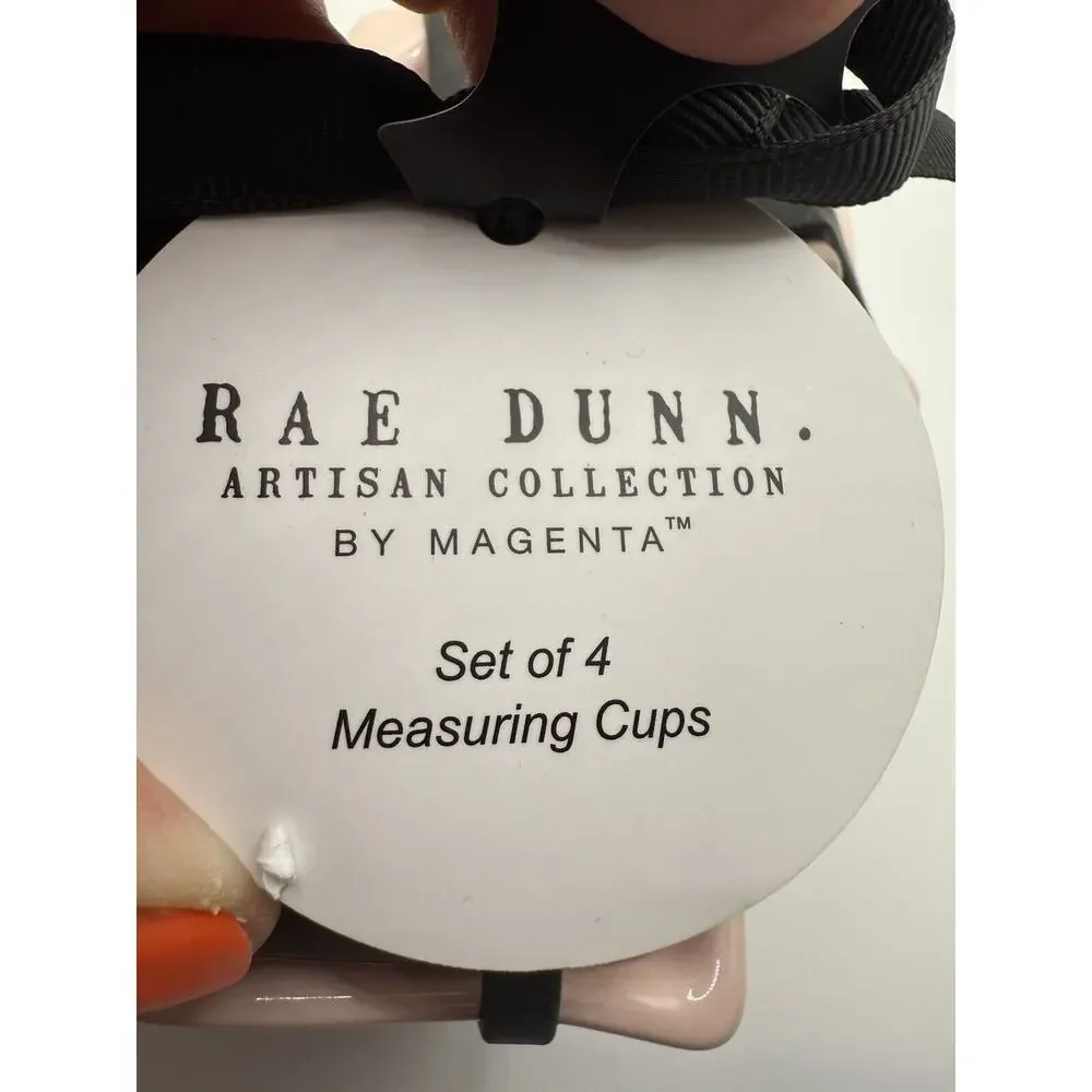 Rae Dunn Pink Ghost Measuring Cups